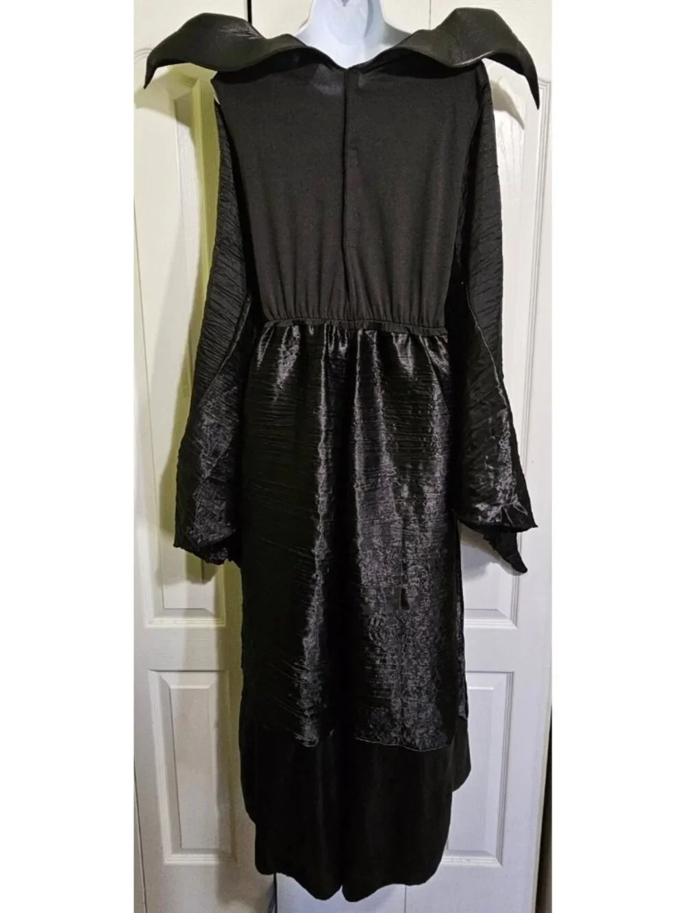 Maleficent Adult Costume Christening Gown Disney Upgraded Vinyl Horns Women's MD